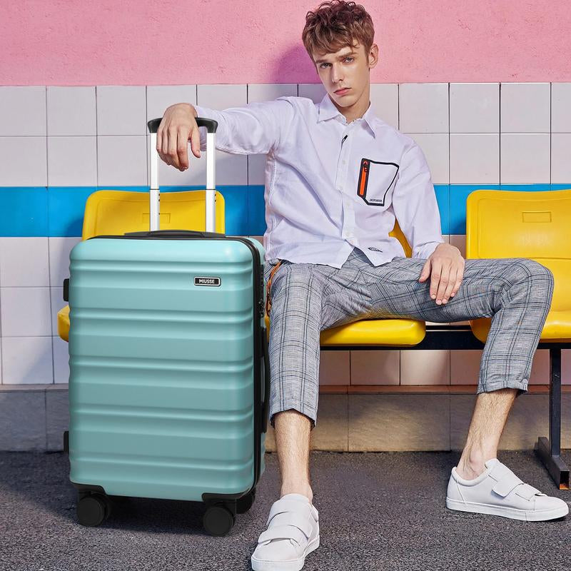 Ultimate 3-Piece Hardside Luggage Set: 20" Carry-On, 24" & 28" Suitcases with 360° Spinner Wheels and TSA Lock for Effortless Travel