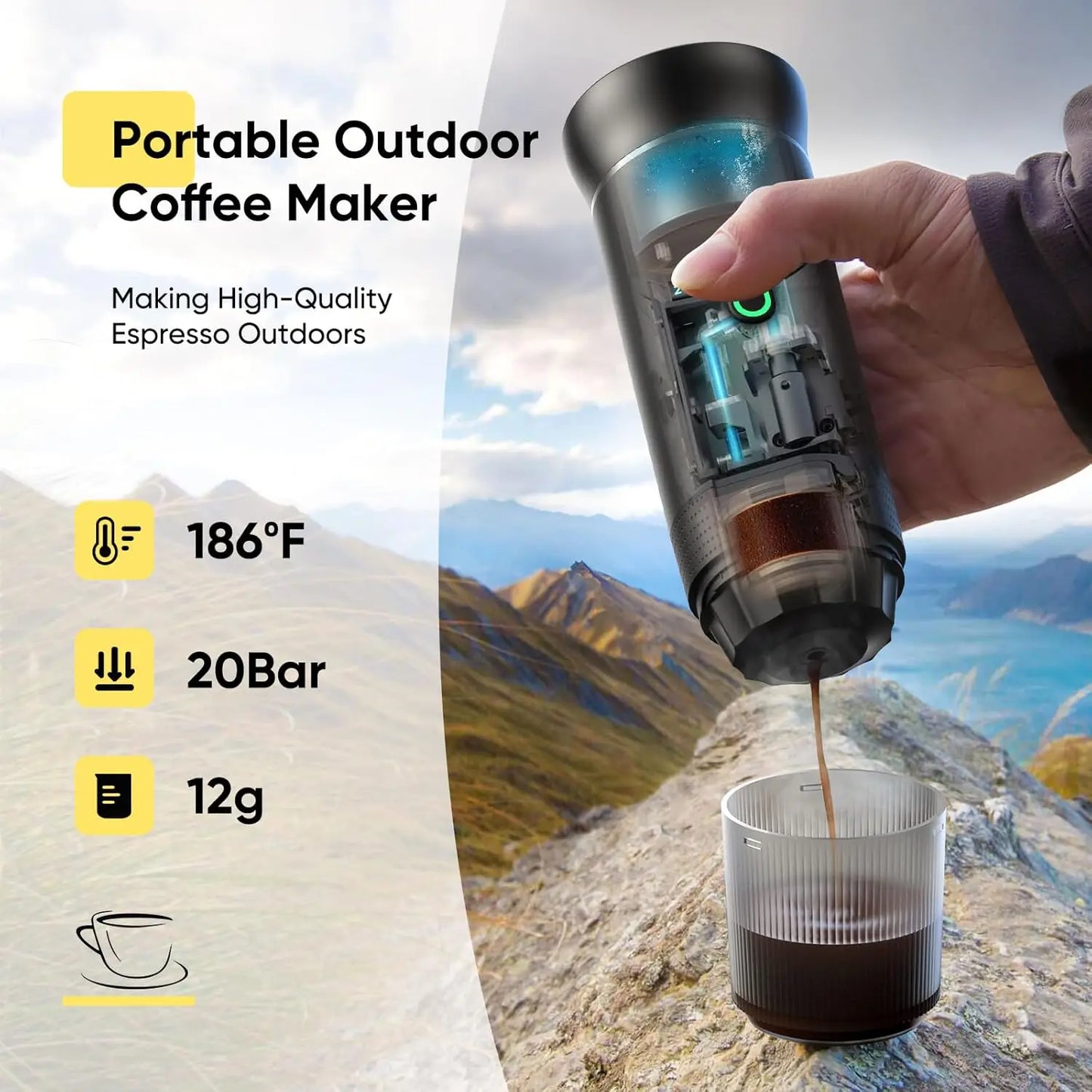 3 in 1 TYPE C Travel Cold Hot Brewing Cafe Machine USB 3 in 1 Portable Mini Espresso Handheld Capsule Self Heating Coffee Maker-1