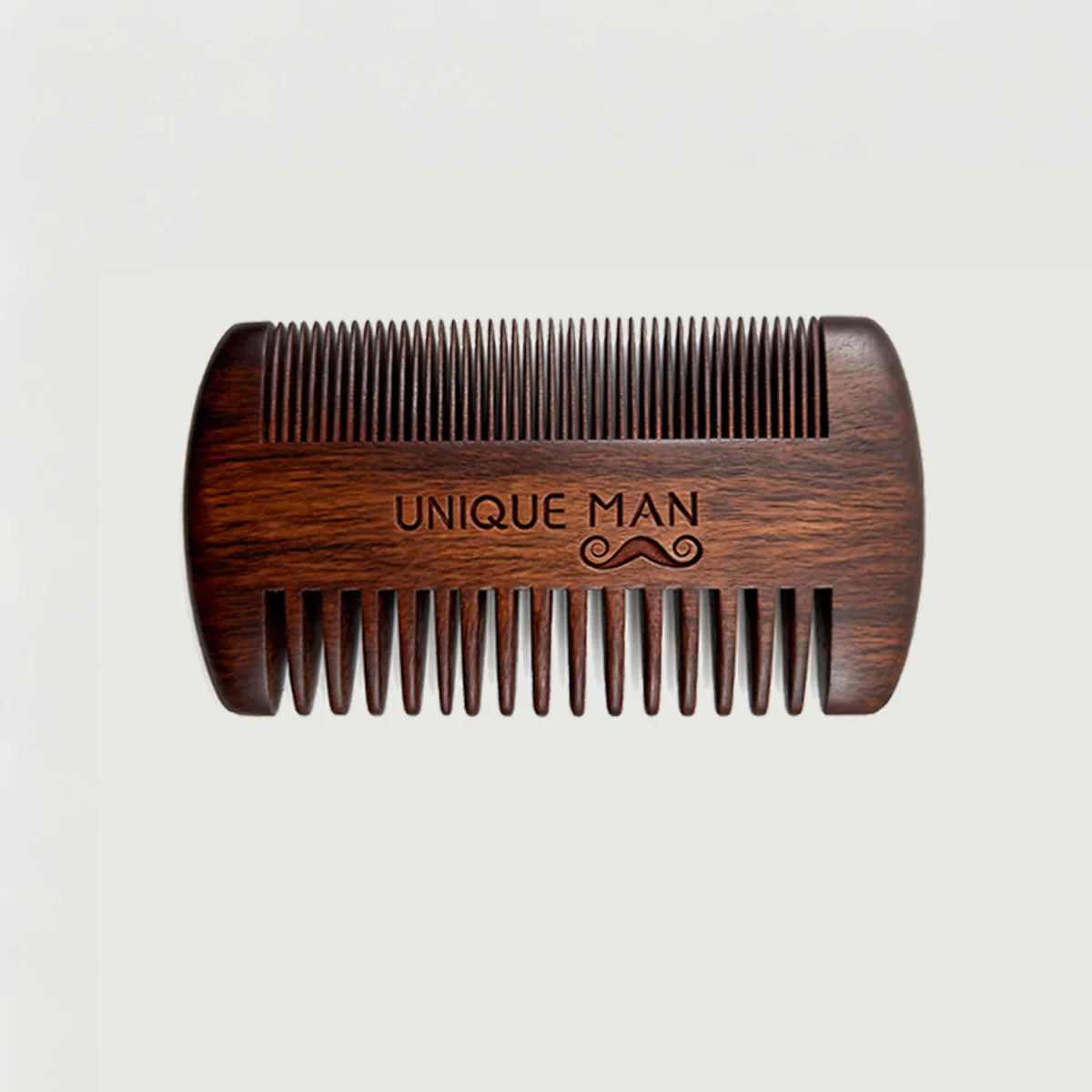 UNIQUE MAN Men's Beard Set, Black Beard Brush and Comb, Perfect for Daily Beard Grooming and Styling, Ideal Christmas Gift